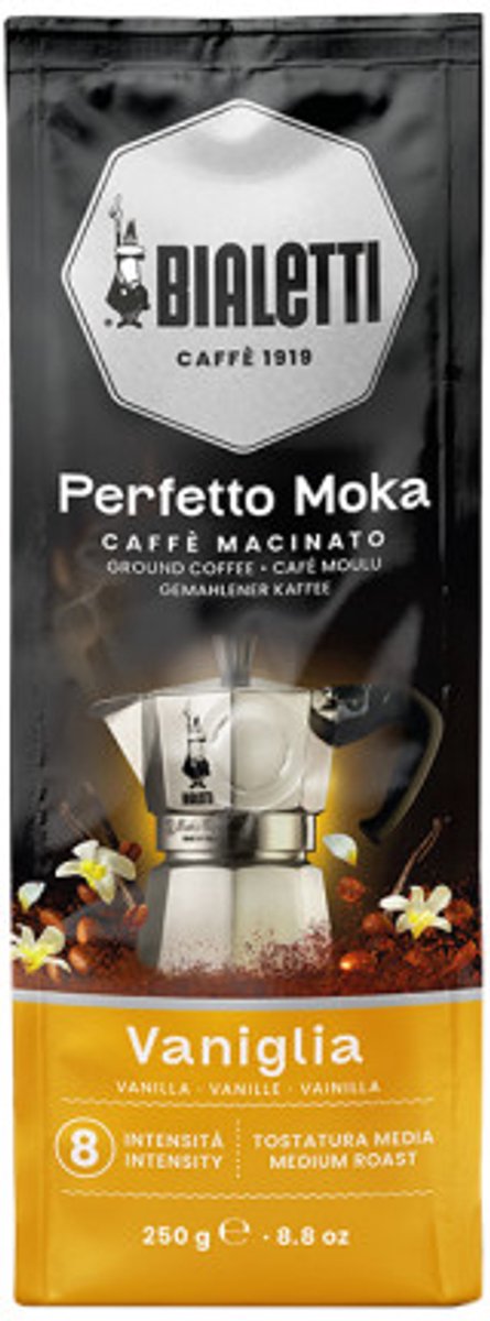 Bialetti Perfetto Moka Vaniglia (vanille) gemalen koffie – 250gr thumbnail 5