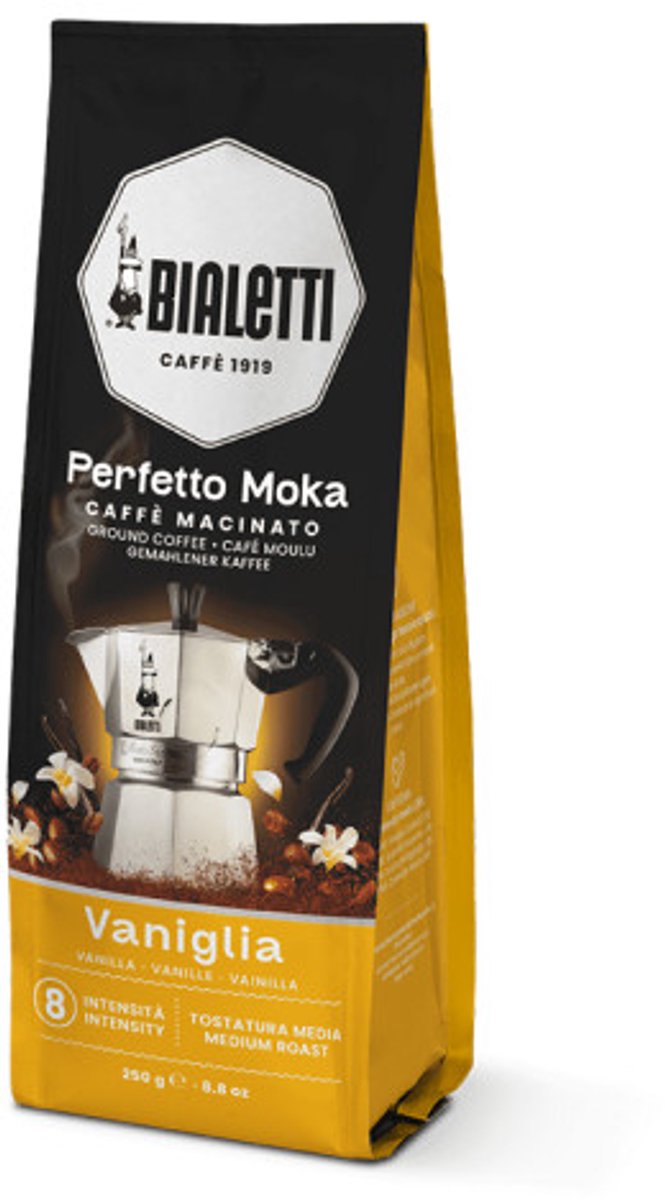 Bialetti Perfetto Moka Vaniglia (vanille) gemalen koffie – 250gr thumbnail 4