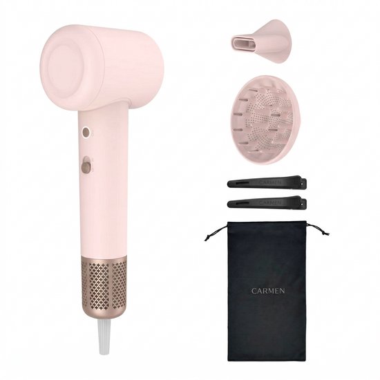 Carmen CHD1630P Föhn met Diffuser Roze - Carmen - €47,95