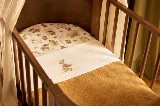 Jollein Baldachin Betthimmel 245cm Stripe - Oatmeal/Hazel — afbeelding 5