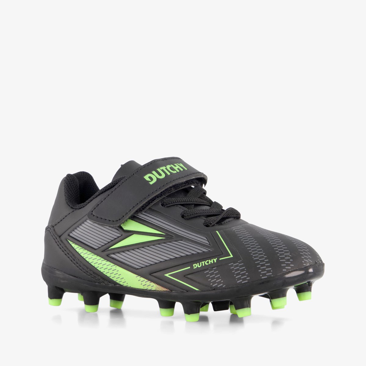 Dutchy Flow FG kinder voetbalschoenen zwart - Maat 33