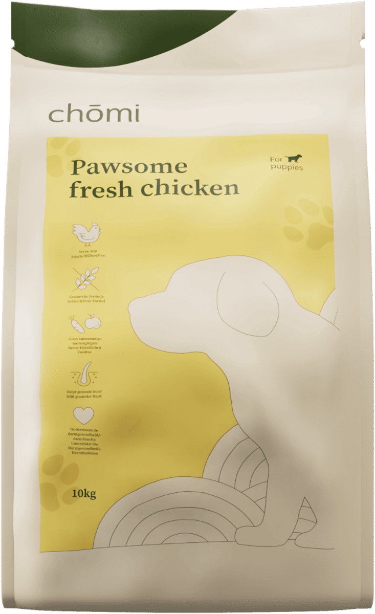 Chōmi Chomi Pets - Puppy Droogvoer - Kip - 10 kg