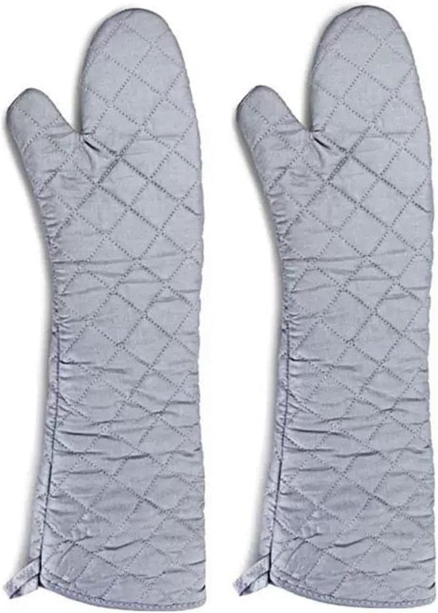 Extra lange ovenwanten - Katoen - Hittebestendig - Ergonomische grip - Voor Koks en Gezinnen