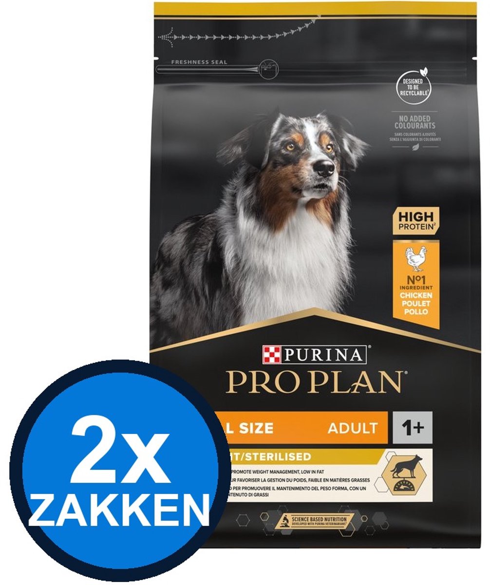 Pro Plan Pro Plan - Adult All Sizes Light Sterilised Kip - Hondenvoer Droogvoer - 3 kg