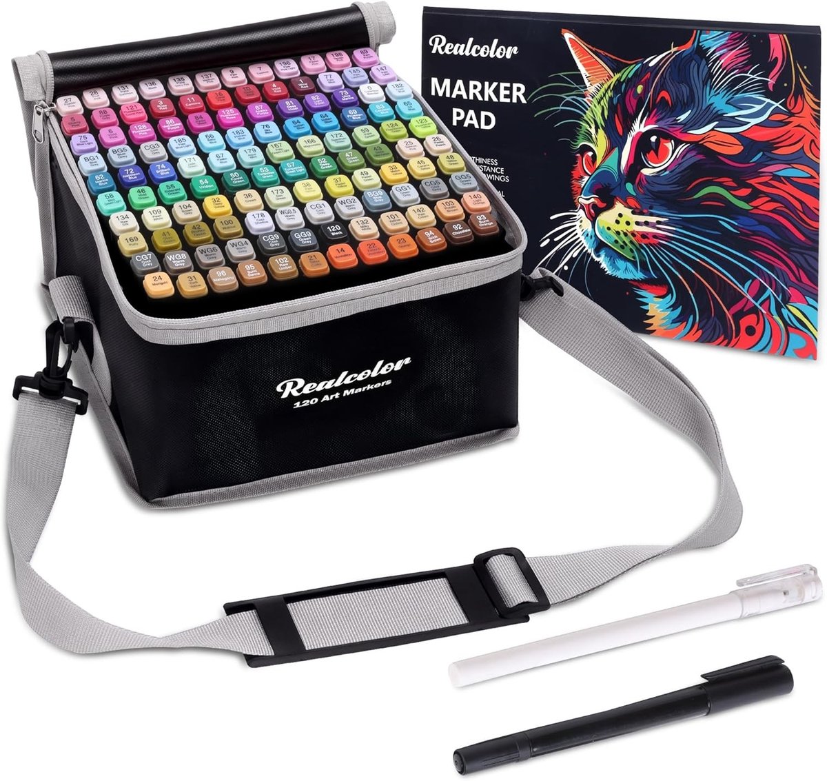 Alcoholmarkers Set - Multicolor - Dual Tip Art Markers - Sneldrogend - Voor Volwassenen en Kunstenaars