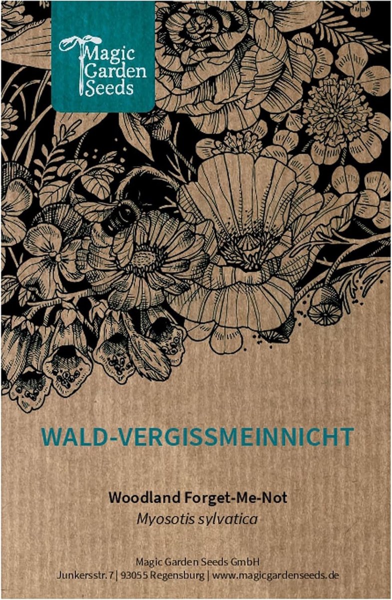 Bos Vergeet-me-niet Zaden - 600 Stuks - Hoge Kiemkracht - Natuurlijk en Biodivers - Voor Tuinliefhebbers