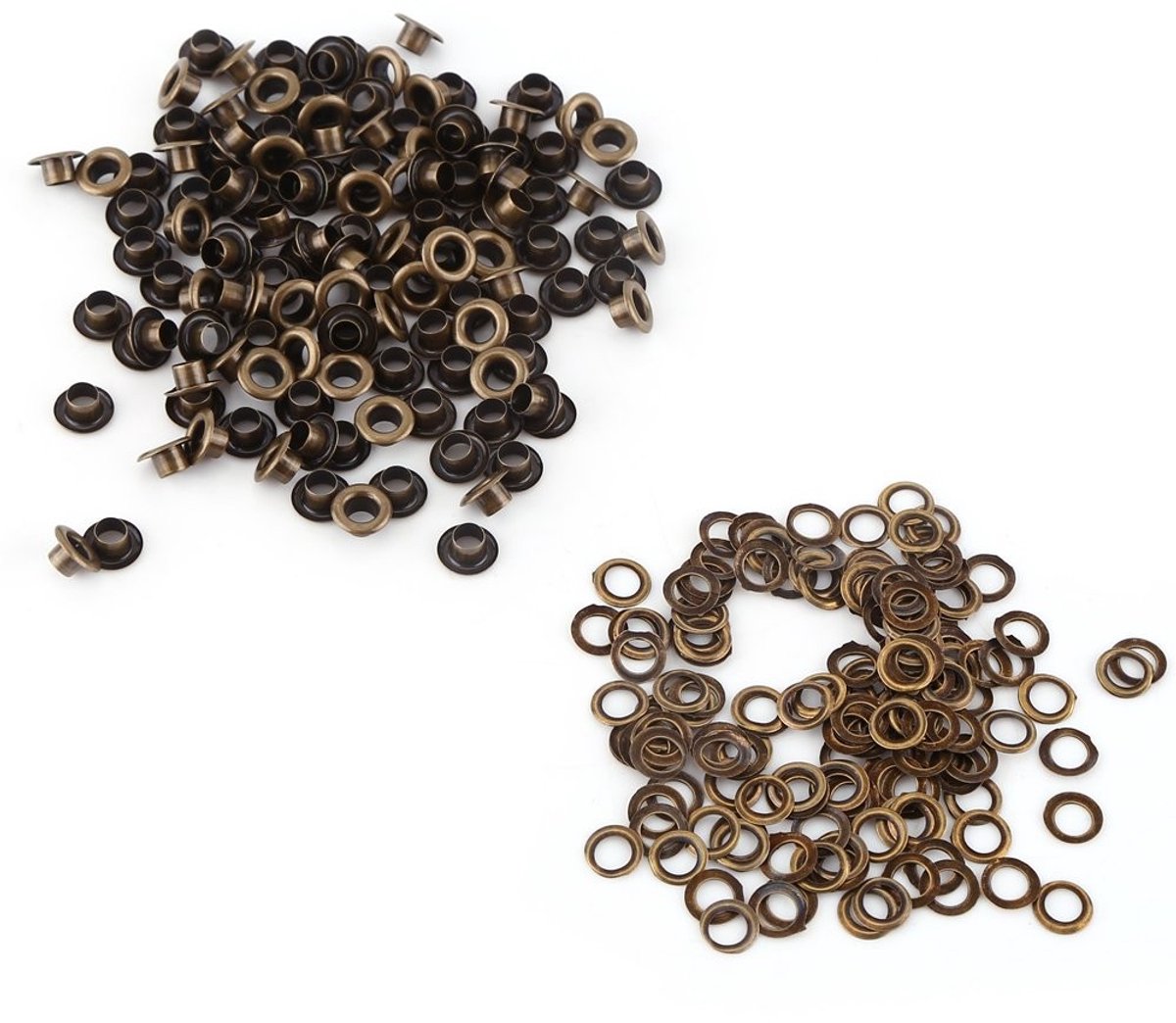 Hollow Rivets voor DIY Reparaties - 100 Stuks in Messing en IJzer (6mm) voor Creatieve Projecten