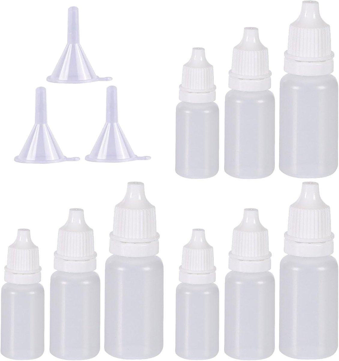 Druppelflesje - Polyethyleen - 10 ml - Herbruikbaar - Voor Laboratoria en Cosmetica