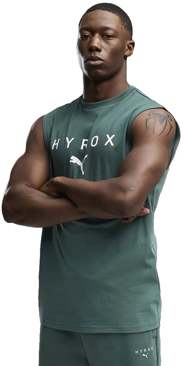 Puma X Hyrox Cutoff Mouwloos T-shirt Man Herb Garden