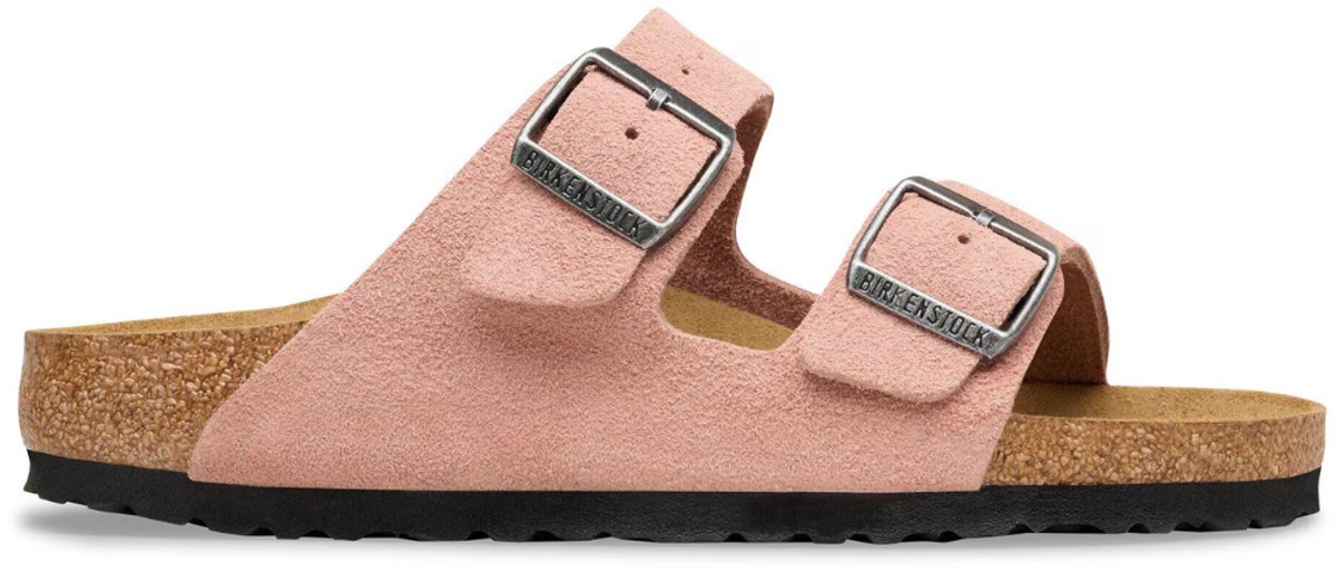 Birkenstock Arizona Suède Smal Voetbed Roze