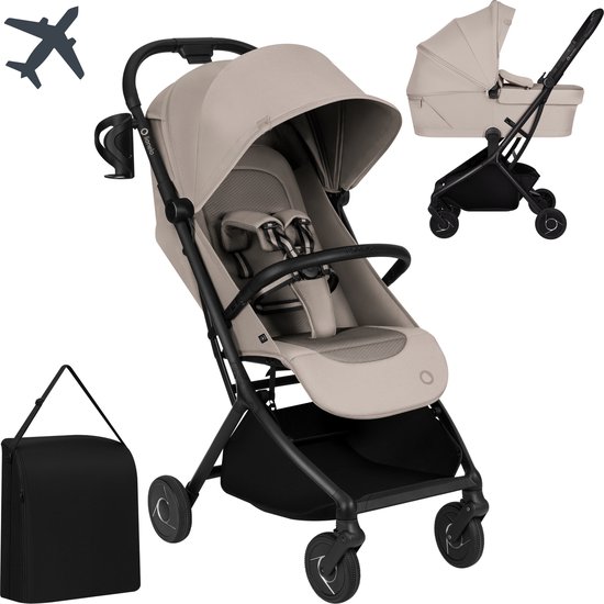 Lionelo Sia Flex Buggy & Kinderwagen - Cabinewagen - Reiswieg & Wandelwagen - Ultralicht 6,1 kg - Compact Inklapbaar - 3D Ventilatie - AiryDots Matras - Eénhandsbediening - Incl. Accessoires van LIONELO — afbeelding 5