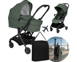 Lionelo Sia Flex Kinderwagen & Buggy – Cabinewagen – Reiswieg & Wandelwagen – Ultralicht 6,1 kg – Compact Inklapbaar – 3D Ventilatie – AiryDots Matras – Eénhandsbediening – Incl. Accessoires