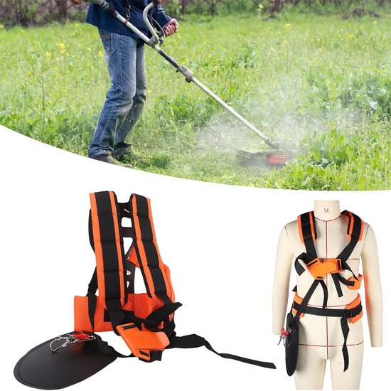 carmdering - Bosmaaierharnas - Dubbele riemen- comfortabel bosmaaierharnas - Schouder riemen - Harnas - dubbele schouderbanden - Verstelbaar - universele draagbeugel voor benzinebosmaaier van Carmdering — afbeelding 5