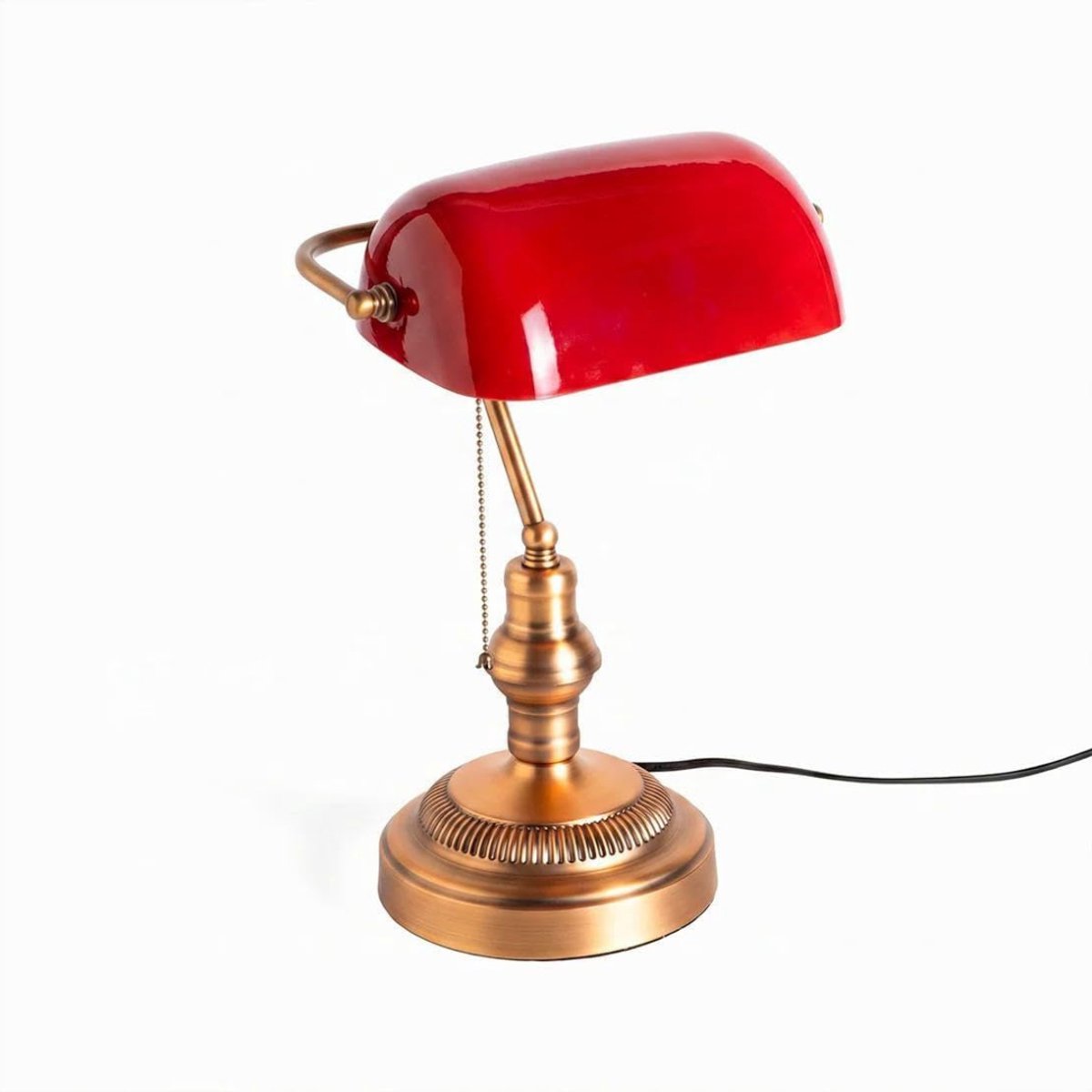CRLYN® Notarislamp - Bankierslamp - Bureaulamp - Rood