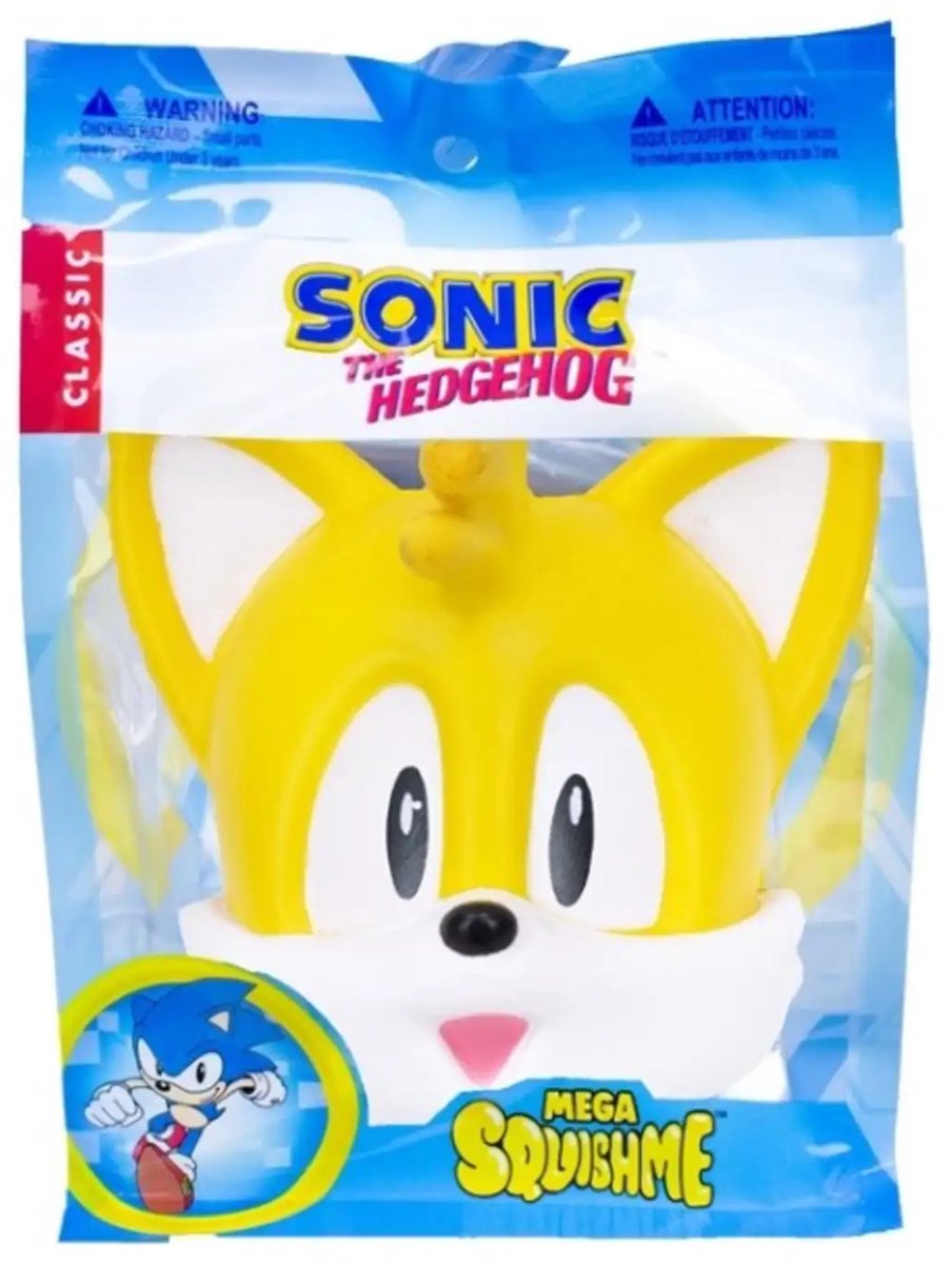 Sonic The Hedgehog Squeezy stressbal - 1 exemplaar - Spaar ze allemaal - Videogame - 5 cm