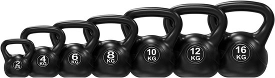 Tunturi PVC Kettle Bell - Kettlebell - 6 kg - Incl. gratis fitness app