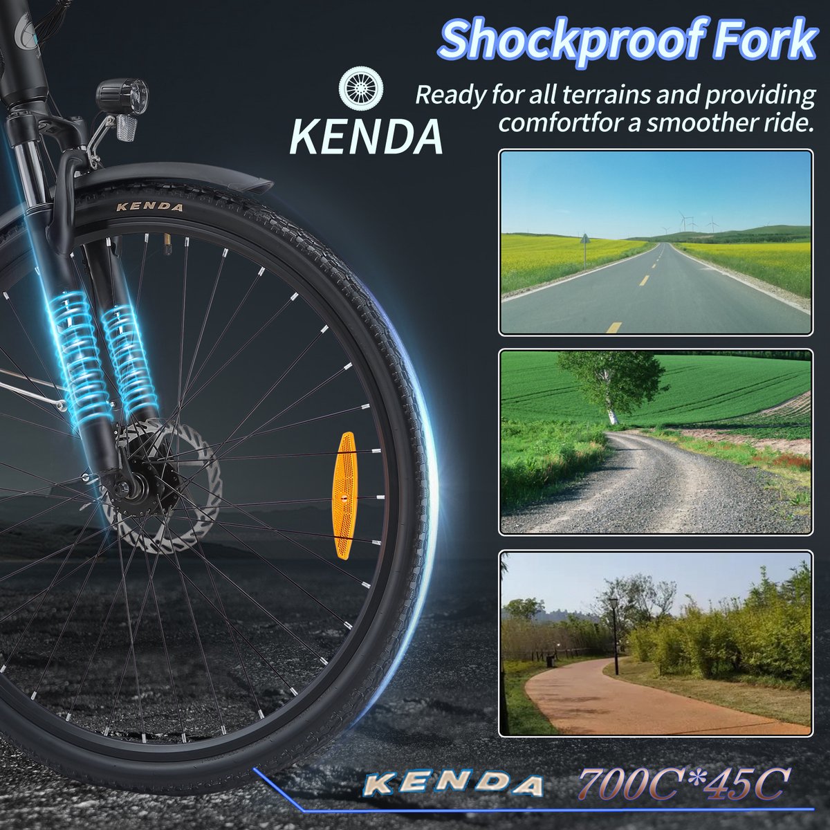 TTGO HZ-28ST E-bike - 25 km/u - 28inch - 80km actieradius - 250W motor - 36V20Ah accu - aluminium frame - Shimano 7-speed - wit thumbnail 3