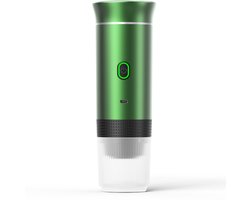 Draadloze, verwarmde, pompgestuurde, automatische espresso-capsulekoffiemachine, draagbaar, compact en draagbaar, geschikt voor zowel gewone als gemalen koffie (ook groene koffie).