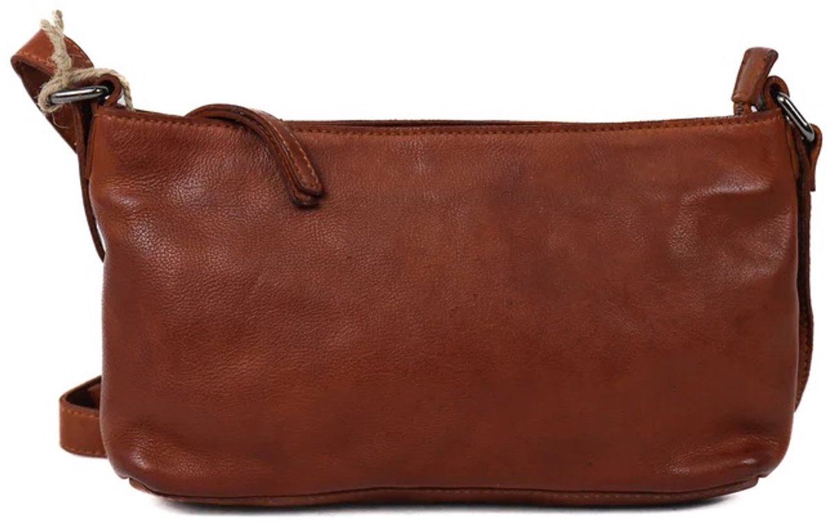 Bear Design Cato Leren Schoudertas - Cognac