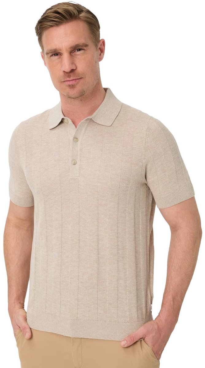 Brax poloshirt korte mouw beige