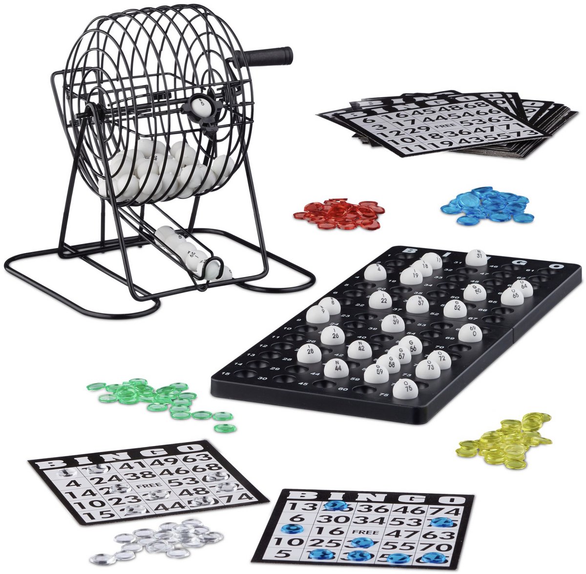 Bingo spel met bingomolen