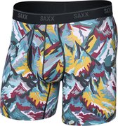 SAXX Heren Boxershort Quest Quick-Dry Mesh - Boxer met BallPark Pouch® - Onderbroek Sneldrogend & lichtgewicht - Prism Peaks - Multicolor - XL