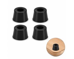FSW-Products - 4 Stuks Rubberen Voetjes - Onderzetters en Stootdopjes - Rubber Deurstopper - Meubelonderzetter - Trillingsdempers - Antislip Bescherming - 12 x 8 x 7 mm