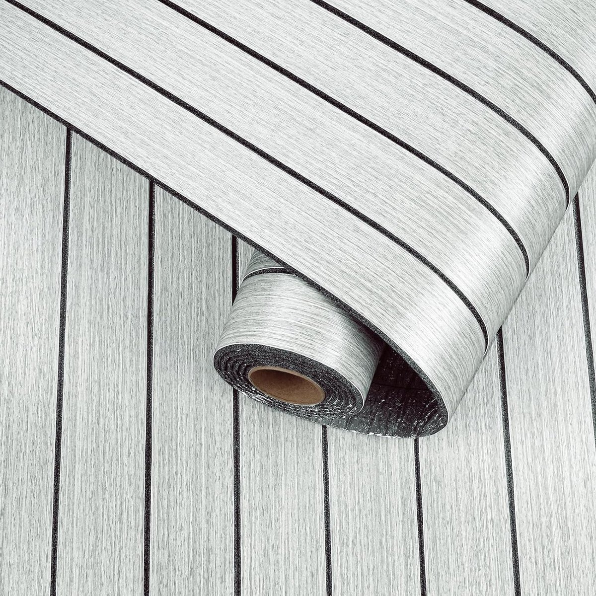 Flexibele 3D Wandpanelen met Houtlook in Lichtwit, Ideaal voor Keuken en Woonkamer, Geluidsabsorberende PVC Wandbekleding