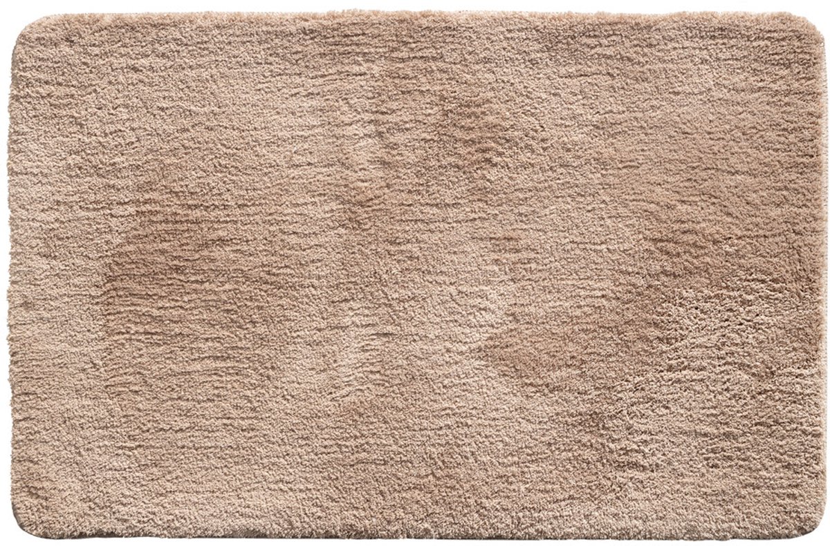 Arizona Badmat 58x100 cm - Taupe – Zachte Badkamermat van Chenille – Waterabsorberende Douchemat – 100% Polyester – Oeko-Tex Gecertificeerd