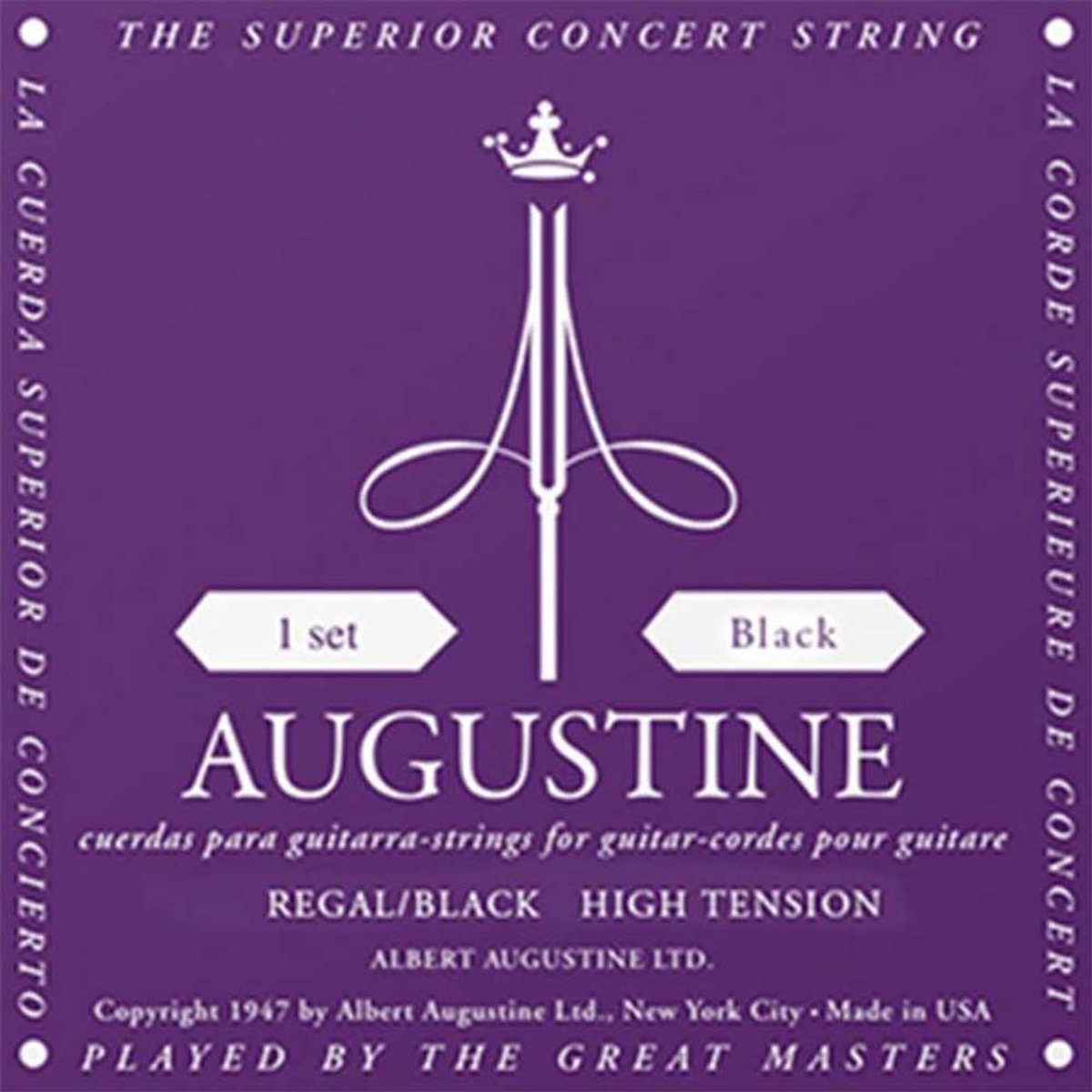 Augustine Regal Black Klassieke Gitaarsnaren - Hoog/Lage Spanning