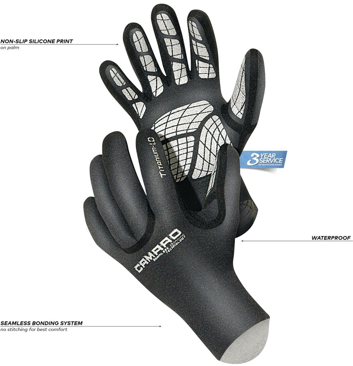 Camaro 1mm Titanium handschoen
