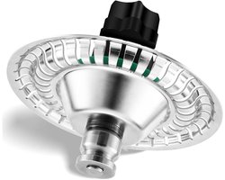 Melkschuimmes – Reserveonderdelen voor keukenmachines - Voor Thermomix TM5, TM6 en TM7 blenders (nylon basis) + klein borsteltje - Zwart/zilver