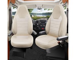 Premium Camper stoelhoezen voor Pössl H-Line HW5 in Beige (2 losse stoelen)