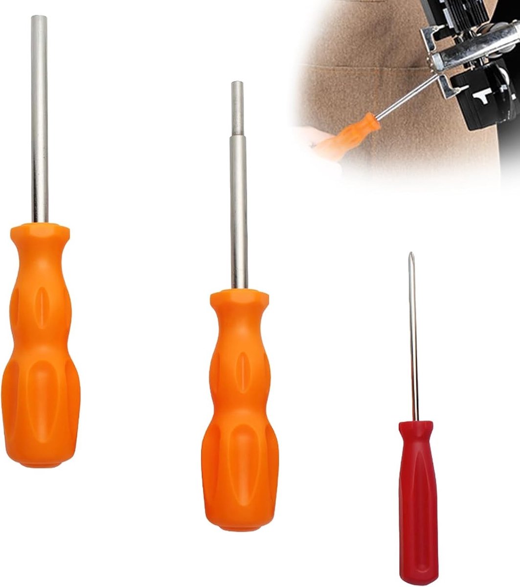 Veilige Schroevendraaier Set voor N64, SNES, NES en Gameboy - 4.5 mm en 3.8 mm Magnetisch Oranje voor Reparaties