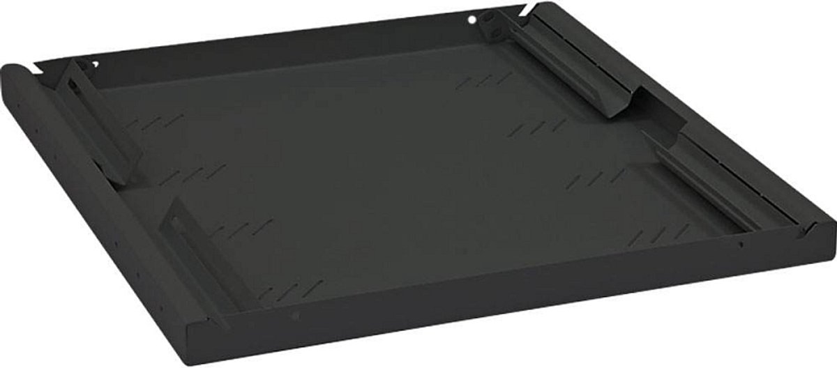 Triton 19" shelf 1U 550mm 80kg black, Zwart, 80 kg, 1U, 550 mm