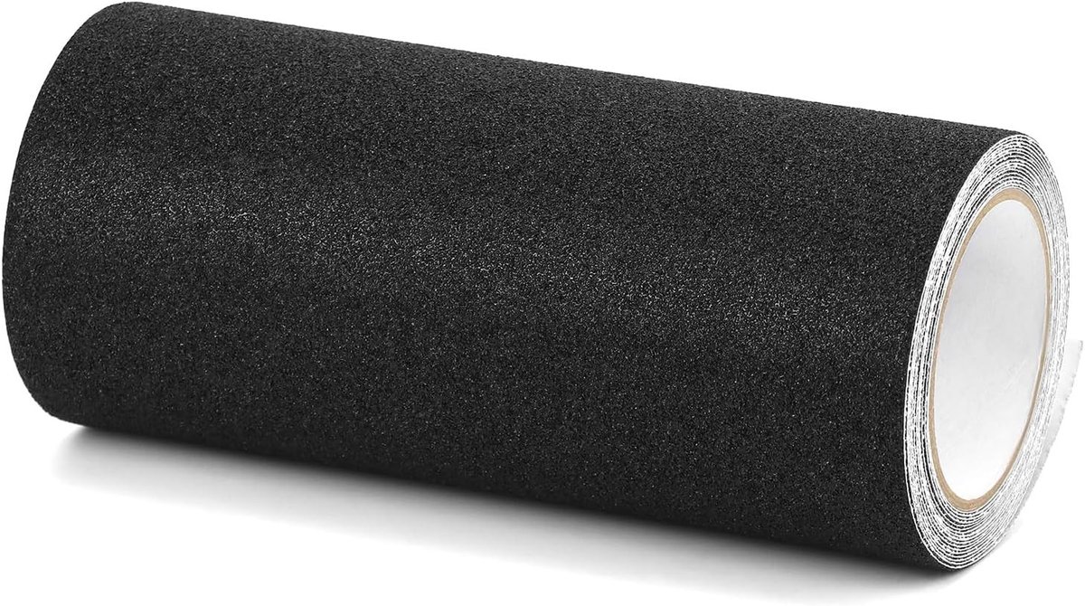 250 mm x 5 m zwarte antislip grip tape, zelfklevende antislipstrips voor binnen en buiten, veilig en duurzaam
