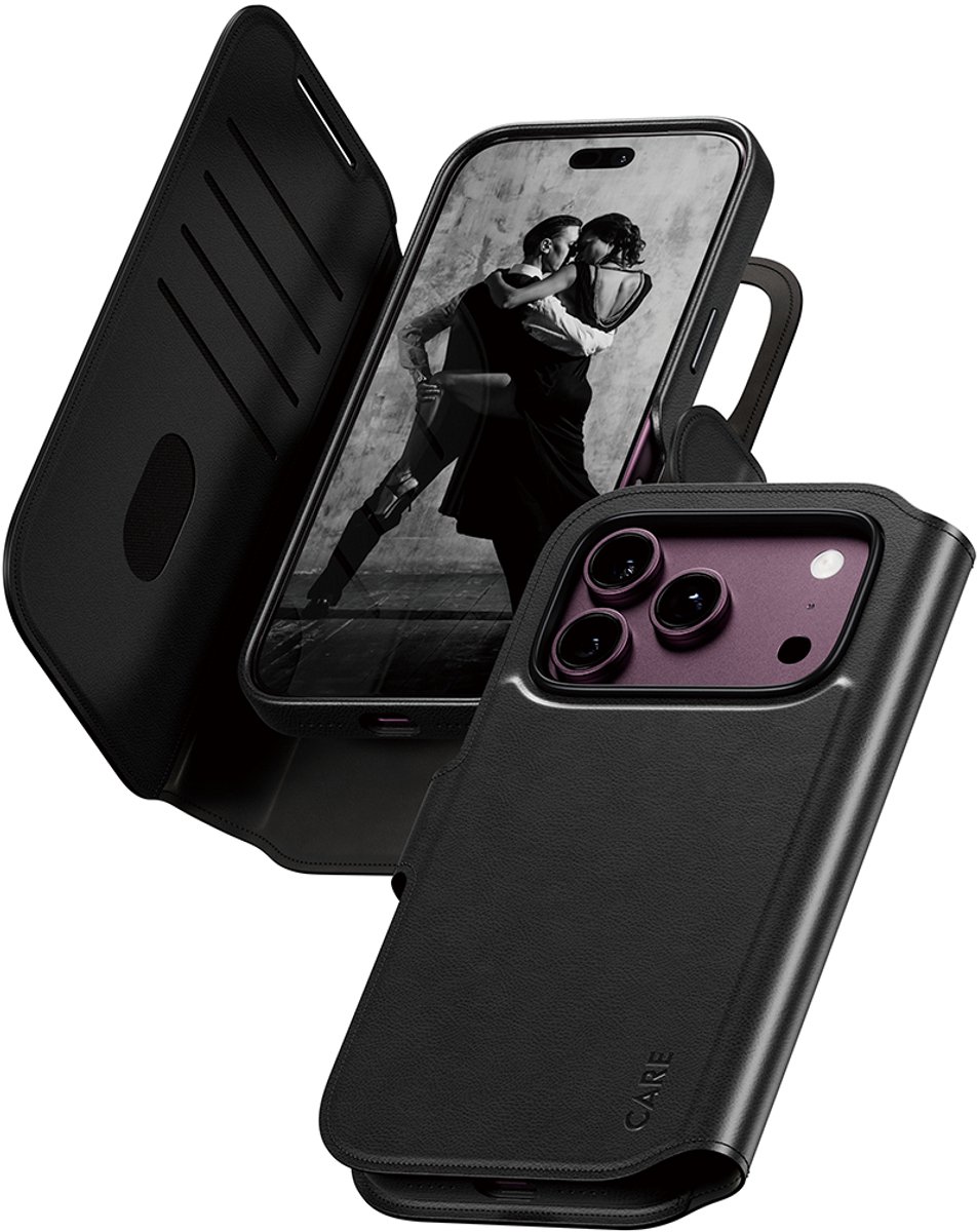 CARE Tango 2in1 Black Wallet Case w. MagSafe iPhone 18 Pro
