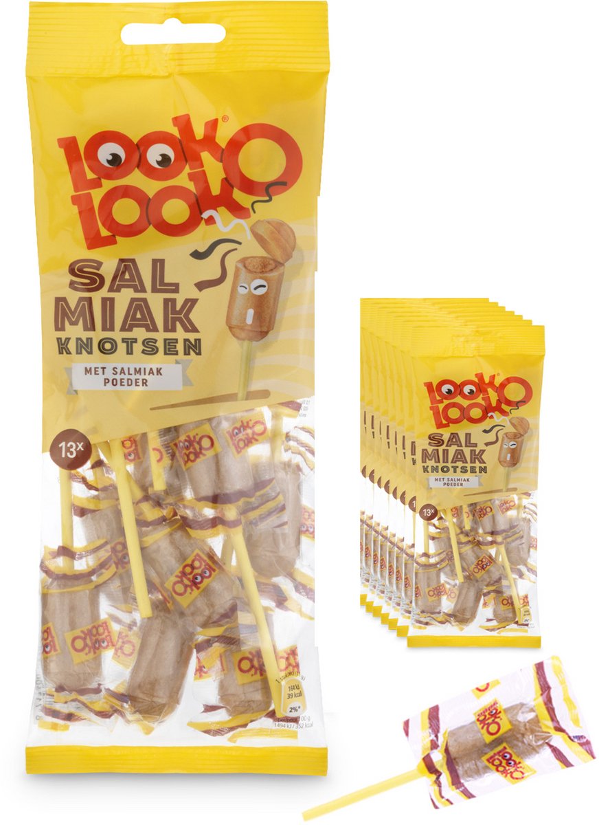 Look O Look Salmiakknotsen - Snoep - 7x136gr