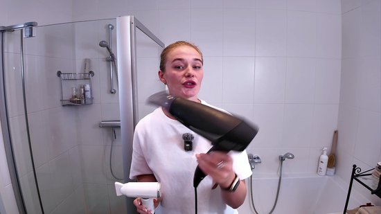 Sansbeauté® Föhn met Diffuser - EssentiaPRO Mini - Reisföhn met Opzetstukken - Reishaardroger - 110.000RPM - Sèche Cheveux - Ionische Haardroger met Borstel - Haarföhn met Defuser - Blow Dryer - Kappersfohn - 1300W - 220-240V