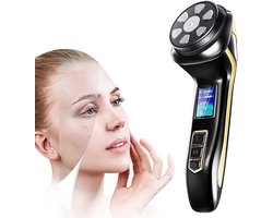Mini-HIFU 4-in-1 schoonheidsapparaat voor huidlift en verjonging voor ogen, hals, kin, gezicht en lichaam van vrouwen – draagbare RF-ultrageluidspuls-EMS-gezichtsmassager.