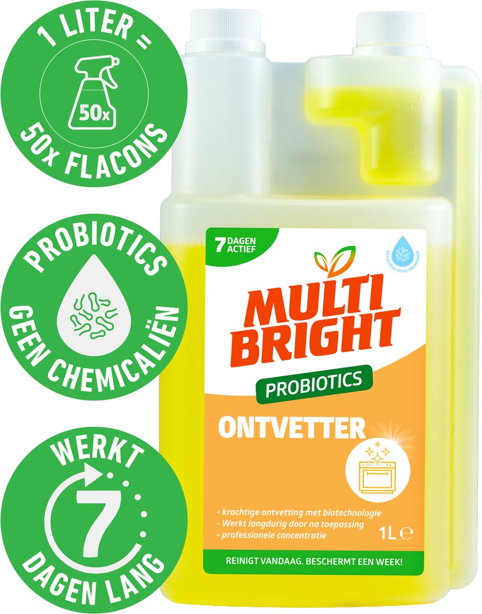 Multibright probiotische Ontvetter 1 liter - losse fles - 1 stuk