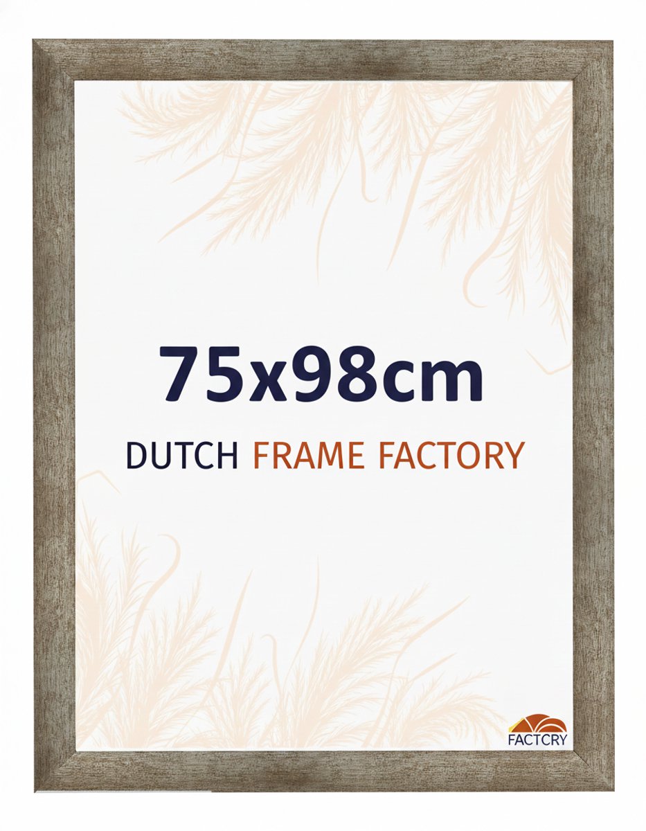 Fotolijst 75x98 cm - MDF - Metaal Vintage - Benno