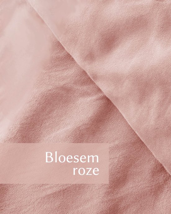 HOOMstyle Dekbedovertrek met kussenslopen - luxe micro Percale - dekbedovertrek - 200x220cm - 2 persoons - Bloesem Roze van Merkloos — afbeelding 5
