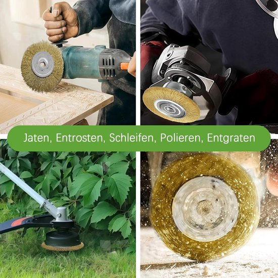 Voegenborstel Set - Staal - Ronde Borstels - Ideaal voor Onkruidverwijdering - Voor Tuin en Oprit — afbeelding 5