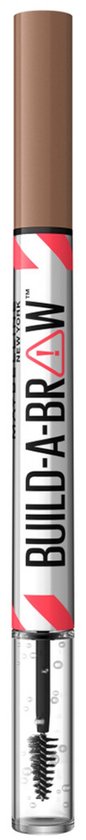 Maybelline - Build-a-Brow - Wenkbrauwpotlood/-gel - voor elk type wenkbrauw - creëert natuurlijke, vollere wenkbrauwen in slechts 2 stappen - Soft Brown