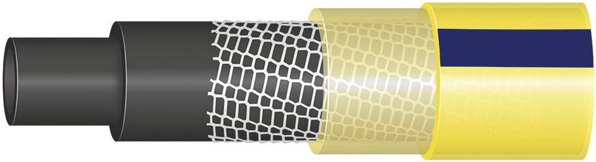 Tuinslang PVC - Waterleiding Slang - Buiten Spuiten - Knikvrije Technologie - 50 meter - Geel