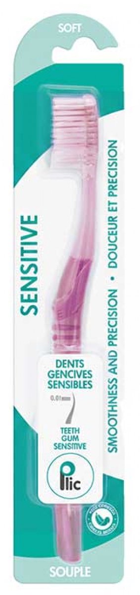 Plic Dental Sensitive Zachte Tandenborstel (Kleur : Roos)
