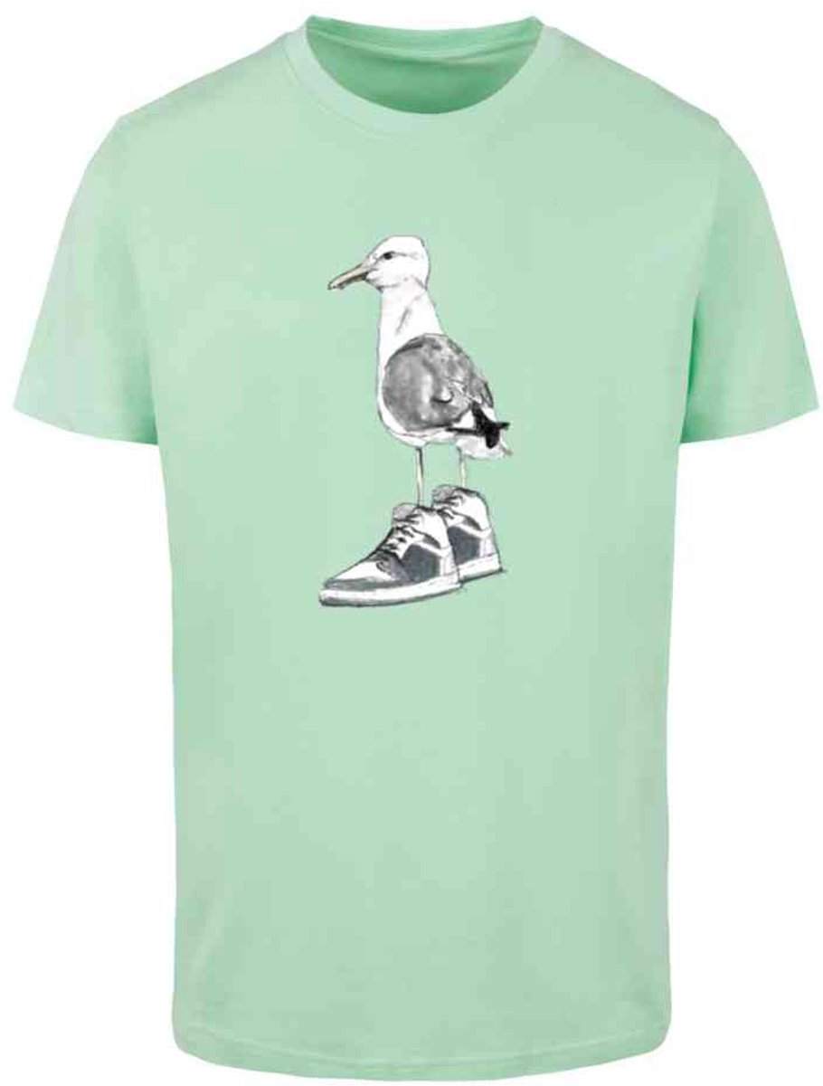 Mister Tee Seagull Sneakers Heren Tshirt M Mintgroen