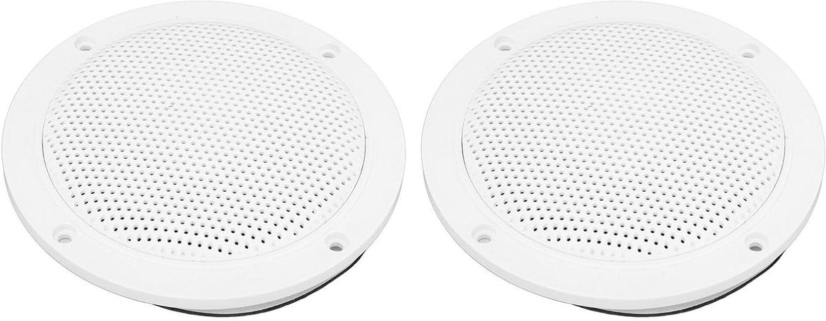 Maritieme Plafondluidsprekers - Inbouw Audio Systeem - Buiten Geluid - Waterdicht IP66 Ontwerp - 4 Inch - Wit