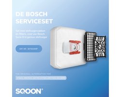 SQOON® Accessoireset geschikt voor Bosch Serie 8 In’genius – 8x G ALL Stofzuigerzakken + HEPA Uitblaasfilter + Motorfilter – Geschikt voor BGL8SIL5, BGL8X329, BGL8PRO2, BGL8PET1 en meer